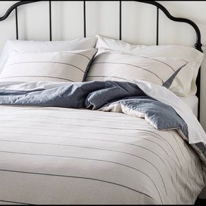 Stripe with Chambray Backing Comforter & Sham Set - Hearth & Hand™ with Magnolia